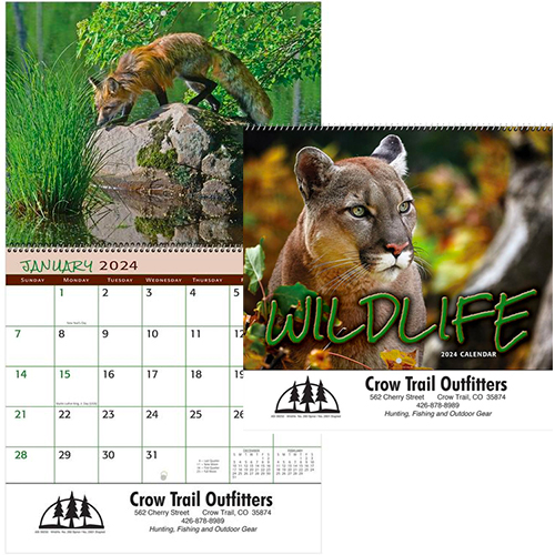 Wildlife Wall Calendar - Spiral