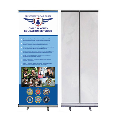 Retractable Vinyl Banner with Silver Stand