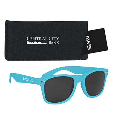 AWS Velvet Touch Malibu Sunglasses with Pouch